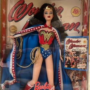 Barbie Wonder Woman Doll - Red, Blue, Gold 1999 collector edition from Mattel